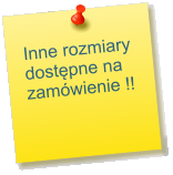 Inne rozmiary dostępne na zamówienie !!